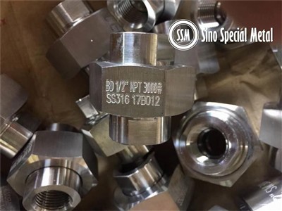ASME B16.11 SS316 Raccordo per tubi con saldatura a presa 1/2 pollice NPT 3000#