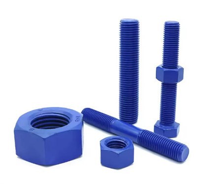 Bulloni prigionieri rivestiti in PTFE ASME B18.31.3 SA193 B7 / B7M / B16 Xylan 1424